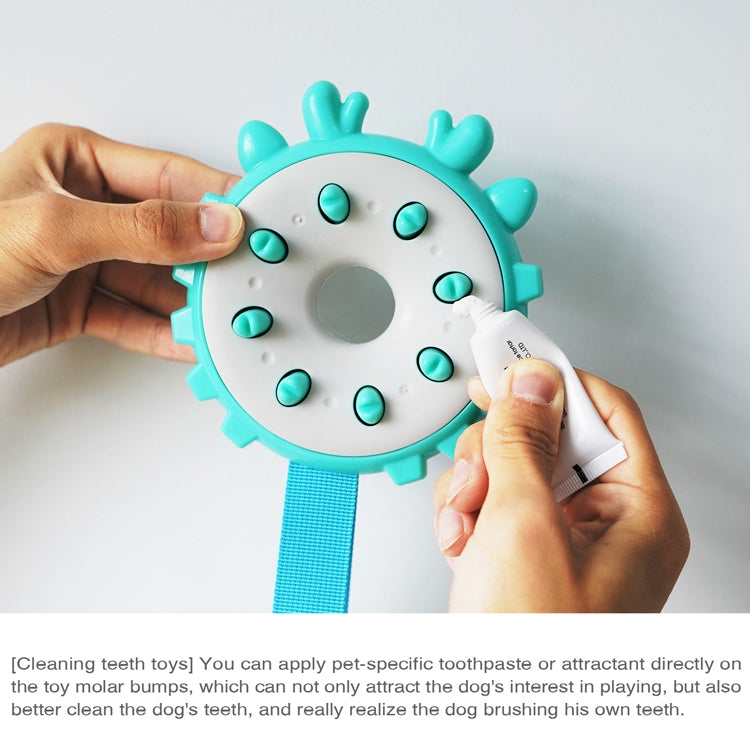 Ring Dog Toothbrushes Training Interactive Bite Dog Milling Toys