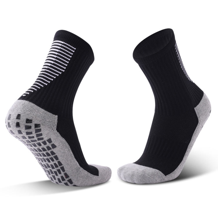 Adult Thick Towel Football Socks Non-Slip Wear-Resistant Tube Socks, Size: Free Size