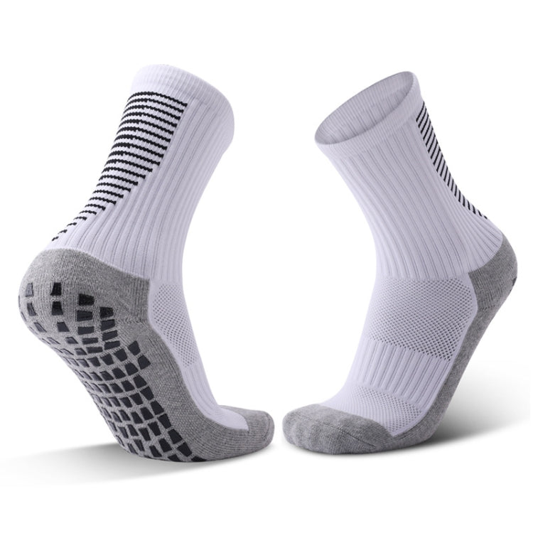 Adult Thick Towel Football Socks Non-Slip Wear-Resistant Tube Socks, Size: Free Size