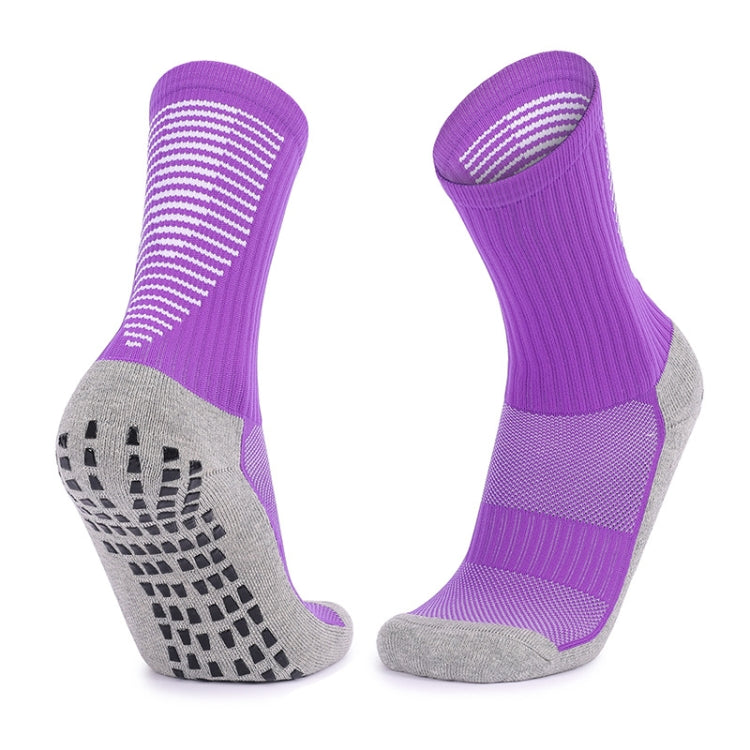 Adult Thick Towel Football Socks Non-Slip Wear-Resistant Tube Socks, Size: Free Size