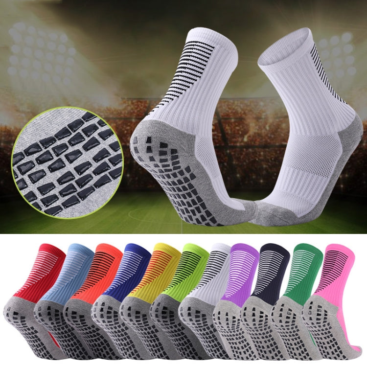 Adult Thick Towel Football Socks Non-Slip Wear-Resistant Tube Socks, Size: Free Size