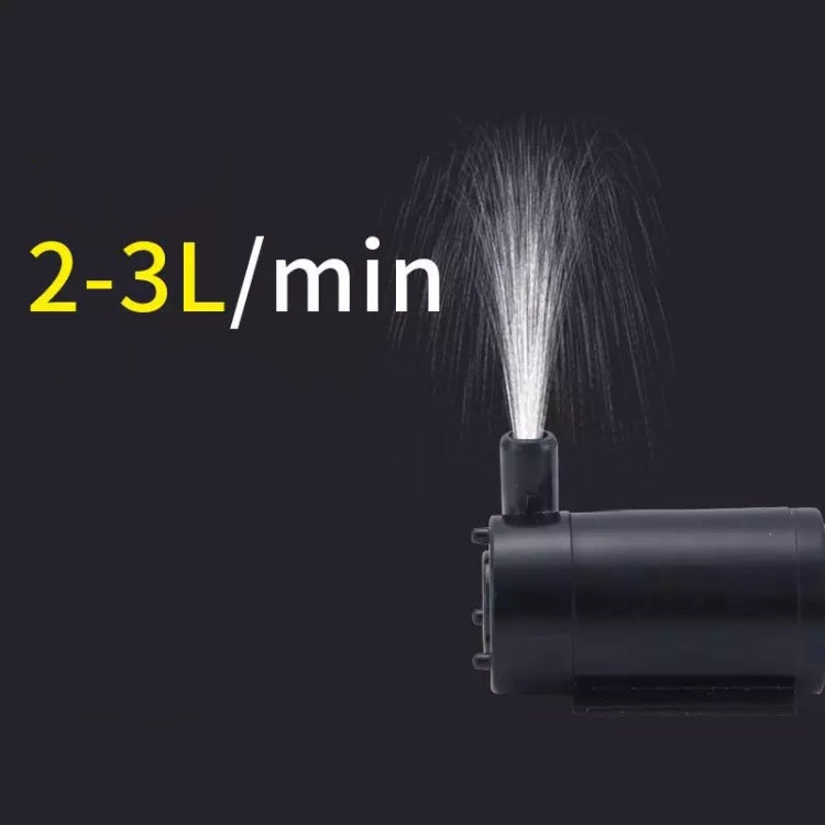 5 PCS Quiet Mini Horizontal Vertical Submersible Pump, Style: White Horizontal