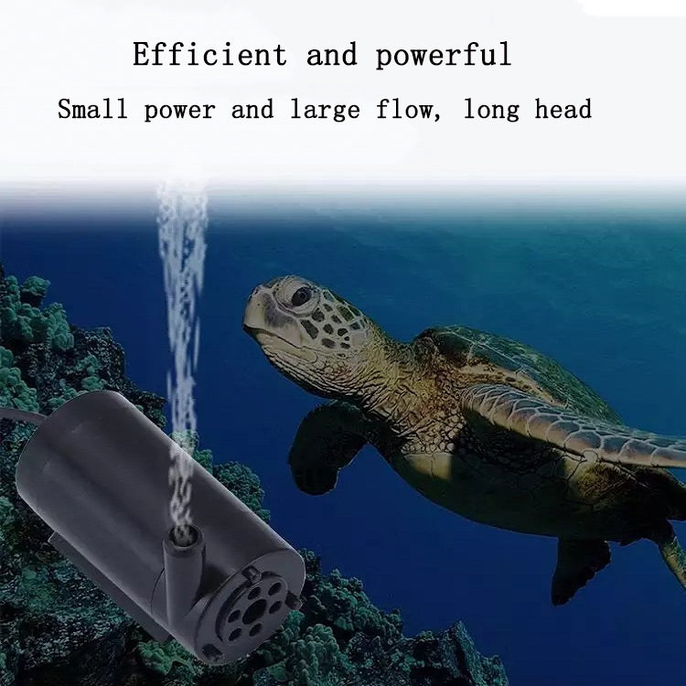 5 PCS Quiet Mini Horizontal Vertical Submersible Pump, Style: Black Vertical