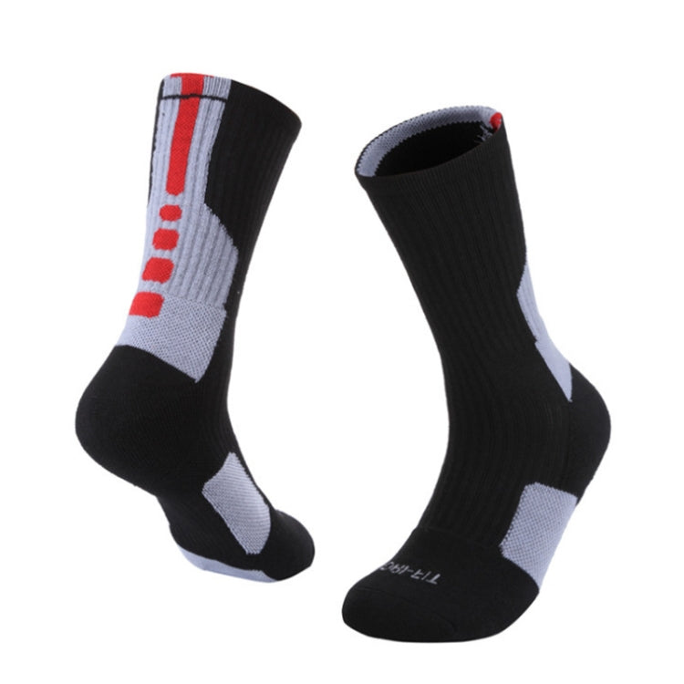 2 Pairs Adult Mid Tube Socks Thick Terry Basketball Socks, Size: Free Size