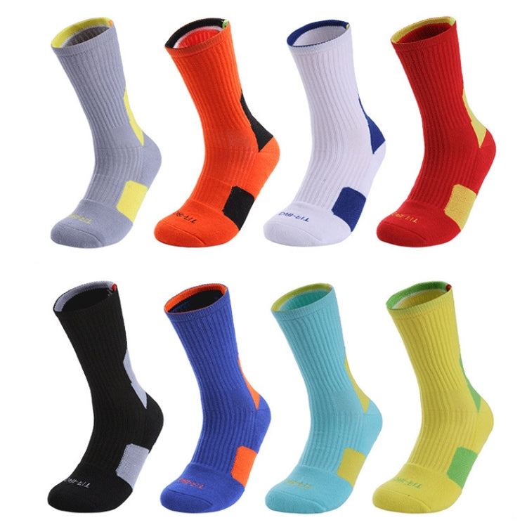2 Pairs Adult Mid Tube Socks Thick Terry Basketball Socks, Size: Free Size