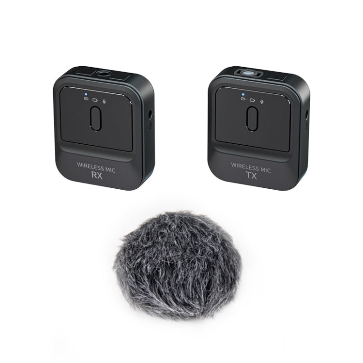 2.4G Wireless SLR Camera Lavalier Microphone(Black)