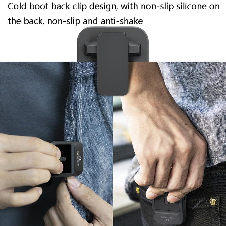 2.4G Wireless SLR Camera Lavalier Microphone(Black)
