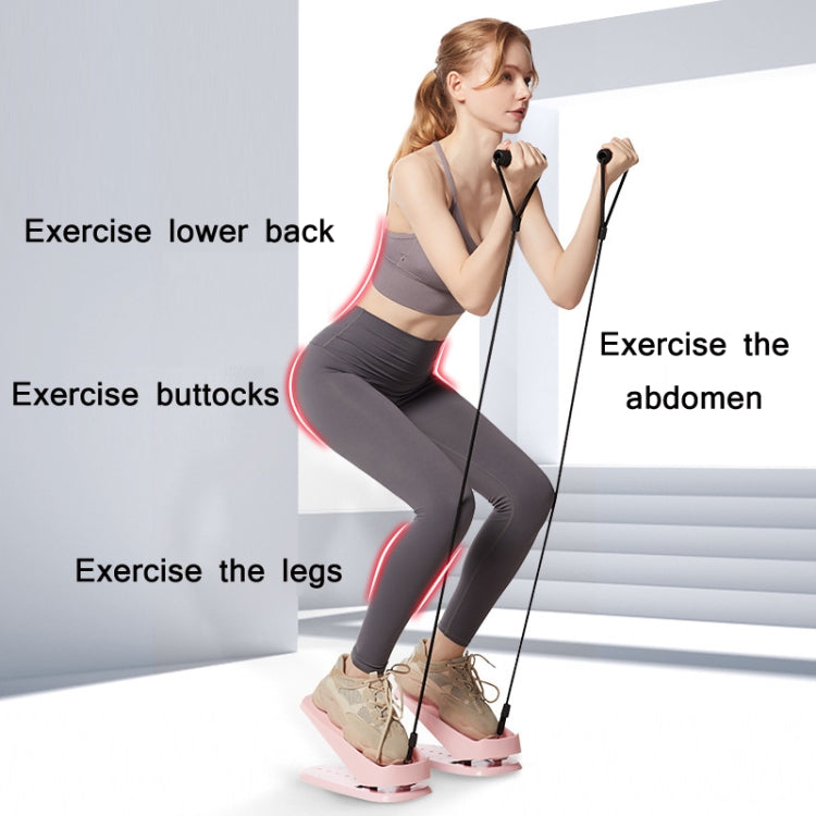Multifunctional Stretching Stepper Home Fitness Equipment, Colour: Without Pull Ropeï¼ˆGreenï¼‰