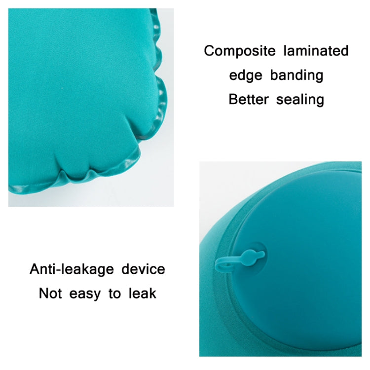 Travel Inflatable Press U-Shaped Neck Guard Pillow, Colour: Milk Silk U018-01ï¼ˆBlackï¼‰