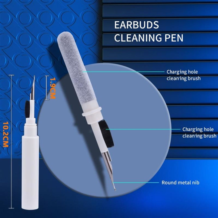 Bluetooth Earbuds Cleaning Pen Computer Digital Device Cleansing Brush(White)