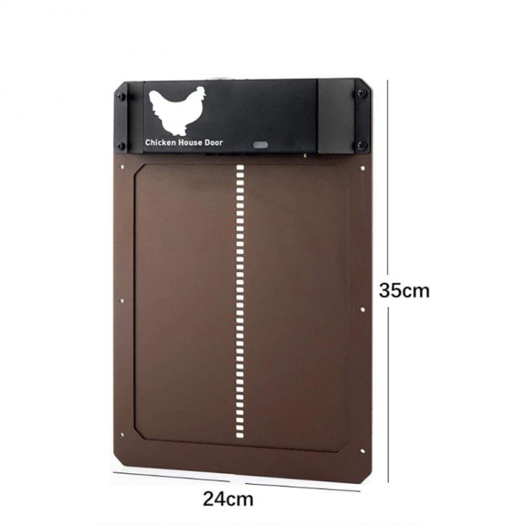 B177  Light-Sensitive Automatic Chicken Coop Door Hen House Pet Door