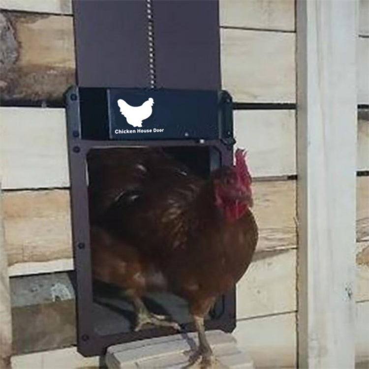 B177  Light-Sensitive Automatic Chicken Coop Door Hen House Pet Door