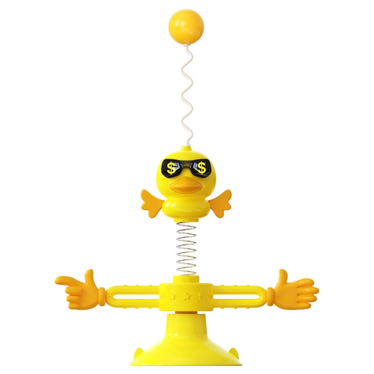 THN-06 Suction Cup Windmill Turntable Funny Cat Rod Spring Cat Toys