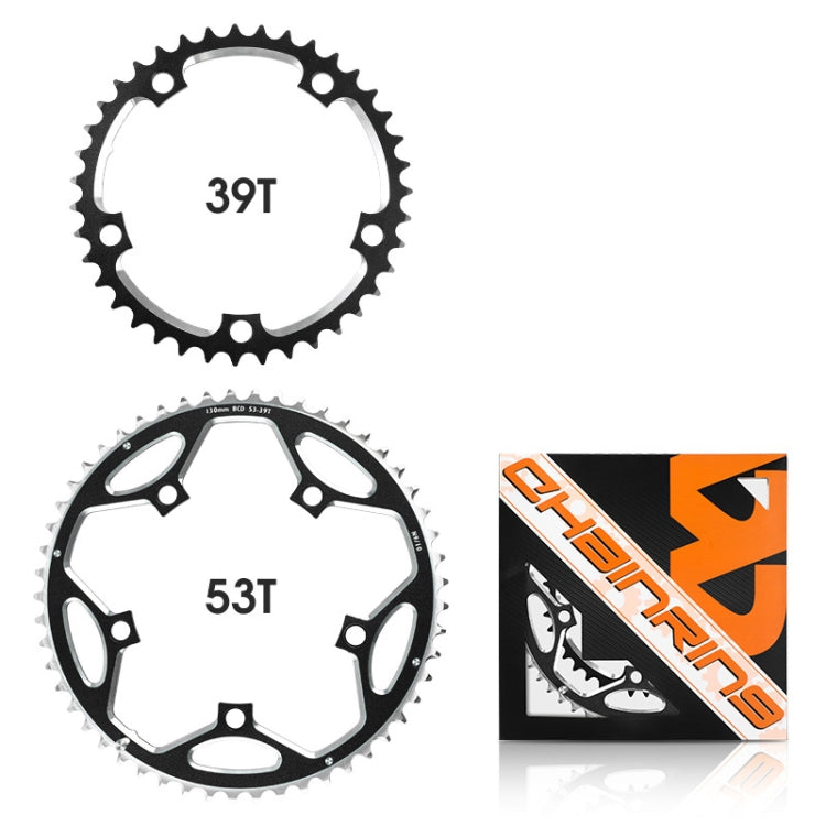 WEST BIKING 2-Piece 53t-39t Road Bike Aluminum Alloy Gear