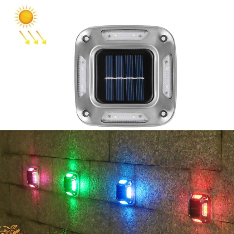 8 LED Solar Wall Lamp Outdoor Stainless Steel Buried Light