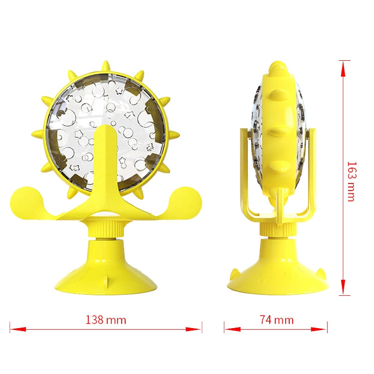 ZQL-01 Dog Toys Funny Cat Slow Food Leakage Windmill Turntable