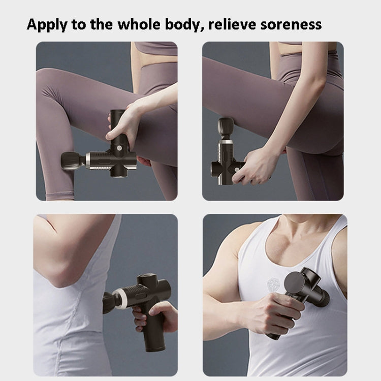 J2002 3-Speed Adjustable MINI Fascia Gun Massager(Black)
