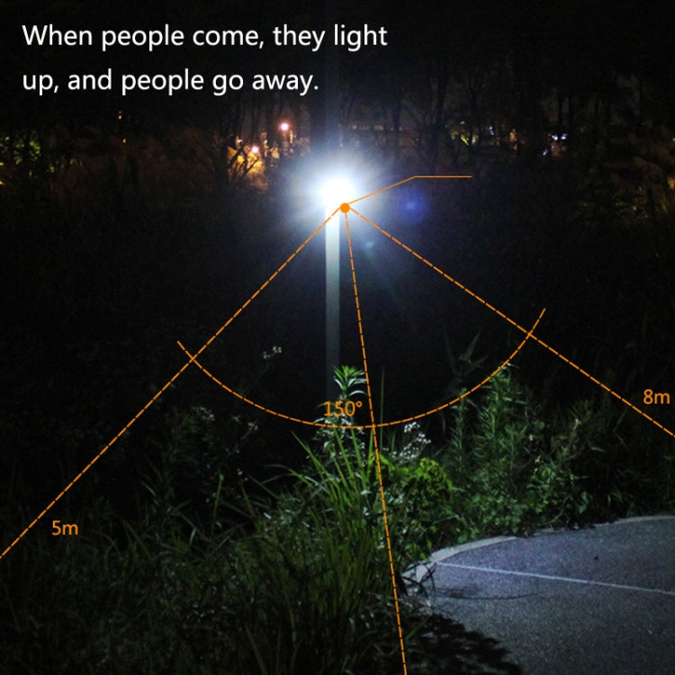 67 LED Solar Smart Induction Foldable Garden Wall Light(Black)