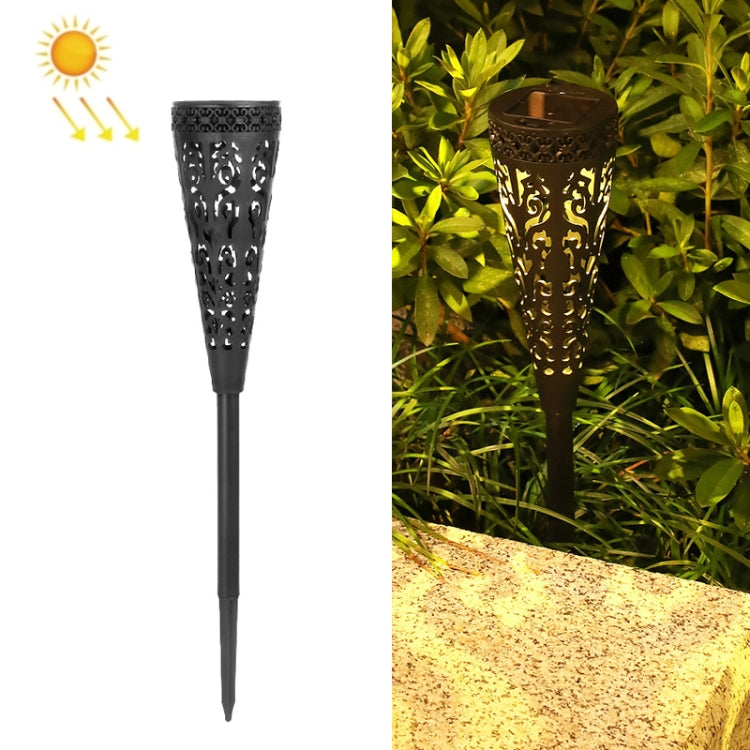 2 PCS Solar Outdoor LED Hollow Garden Ground Lawn Light