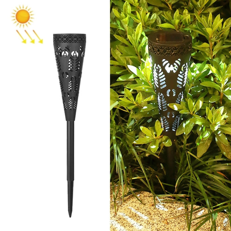 2 PCS Solar Outdoor LED Hollow Garden Ground Lawn Light