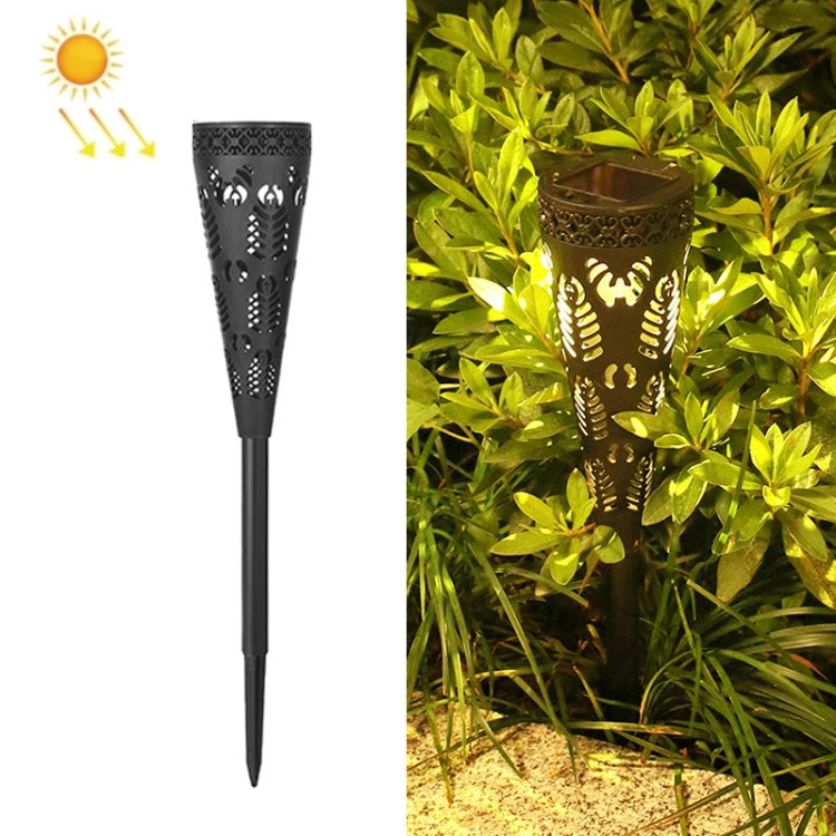 2 PCS Solar Outdoor LED Hollow Garden Ground Lawn Light