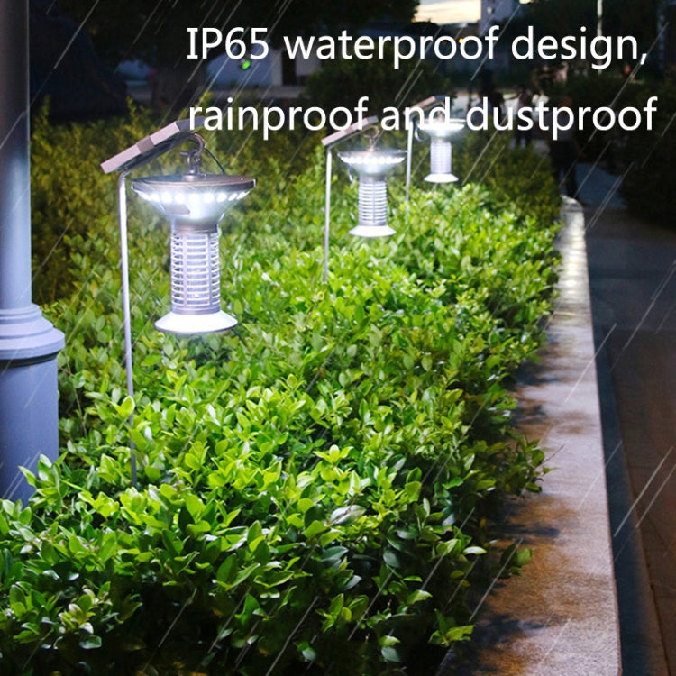Household Outdoor Solar Light Control Mosquito Lamp(Silver)
