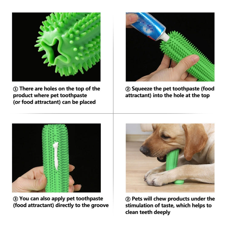 Pet Dog Molars Rod Spurt Toy Suction Cup Clean Teeth Dog Toothbrush, Specification: Large