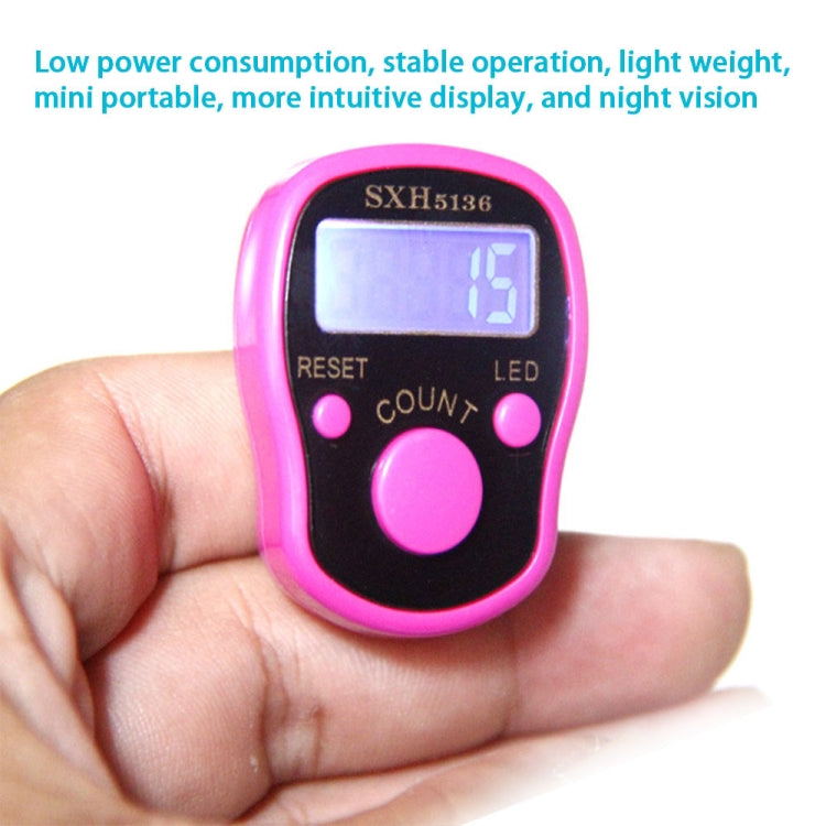 4 PCS Luminous Ring Counter With  LED Light For Buddhism Chanting, Random Color Delivery(Gift Box)