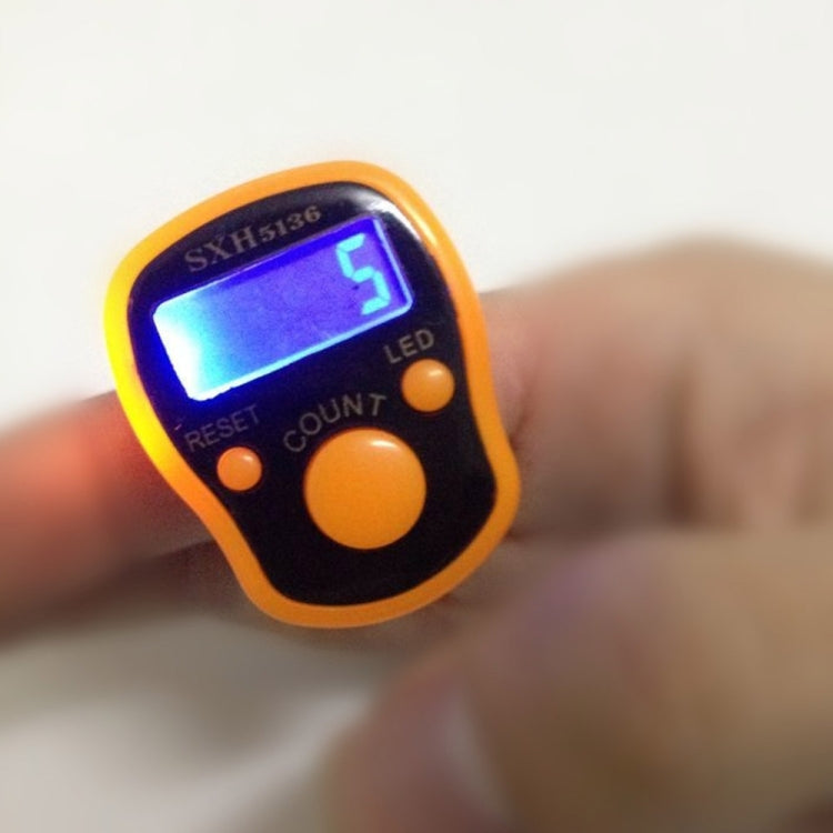 4 PCS Luminous Ring Counter With  LED Light For Buddhism Chanting, Random Color Delivery(Gift Box)