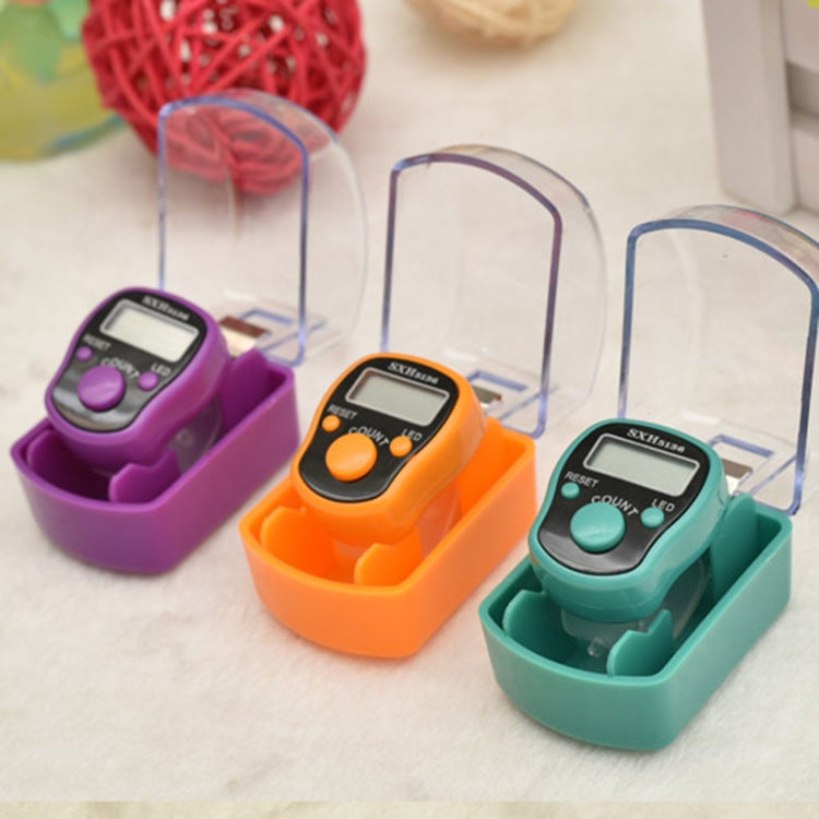 4 PCS Luminous Ring Counter With  LED Light For Buddhism Chanting, Random Color Delivery(Gift Box)