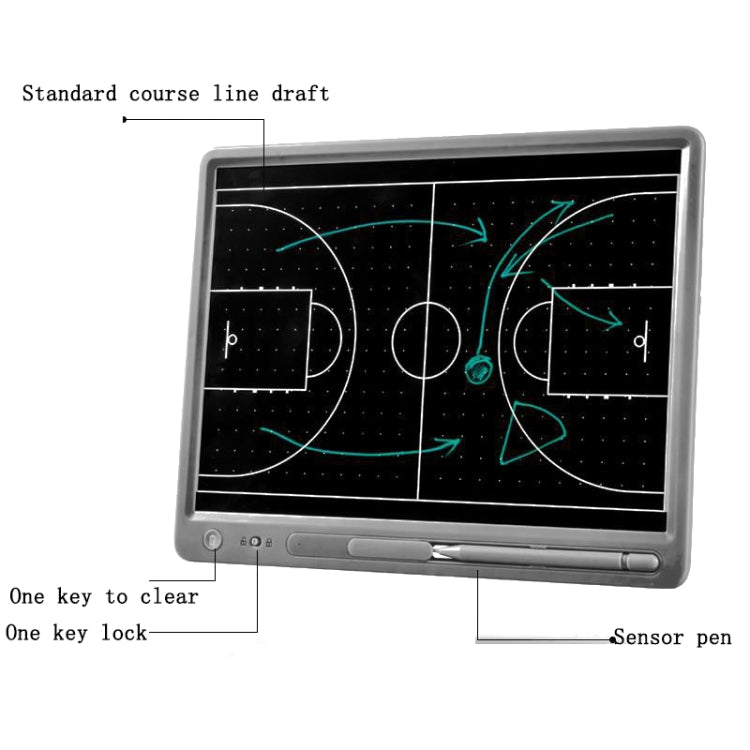 Professional Basketball Football Teaching Electronic Board, Specification: Football Board + Storage Bag