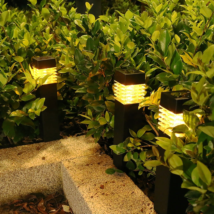 Solar Waterproof Outdoor Landscape Square Column Lawn Light