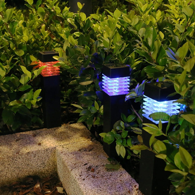 Solar Waterproof Outdoor Landscape Square Column Lawn Light