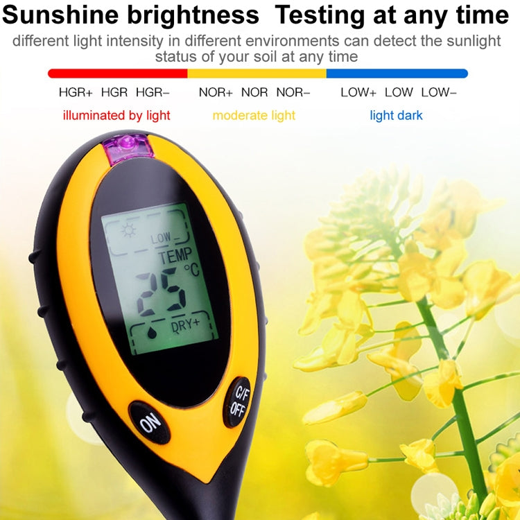 TR01 4 In 1 Soil Detector Electronic Soil PH Tester(Single Machine)
