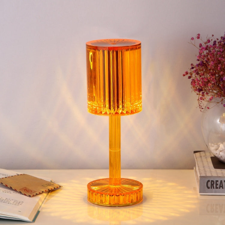 USB Charging Touch Diamond Crystal Table Lamp, Specification: USB Charging(Tri-tone Light)