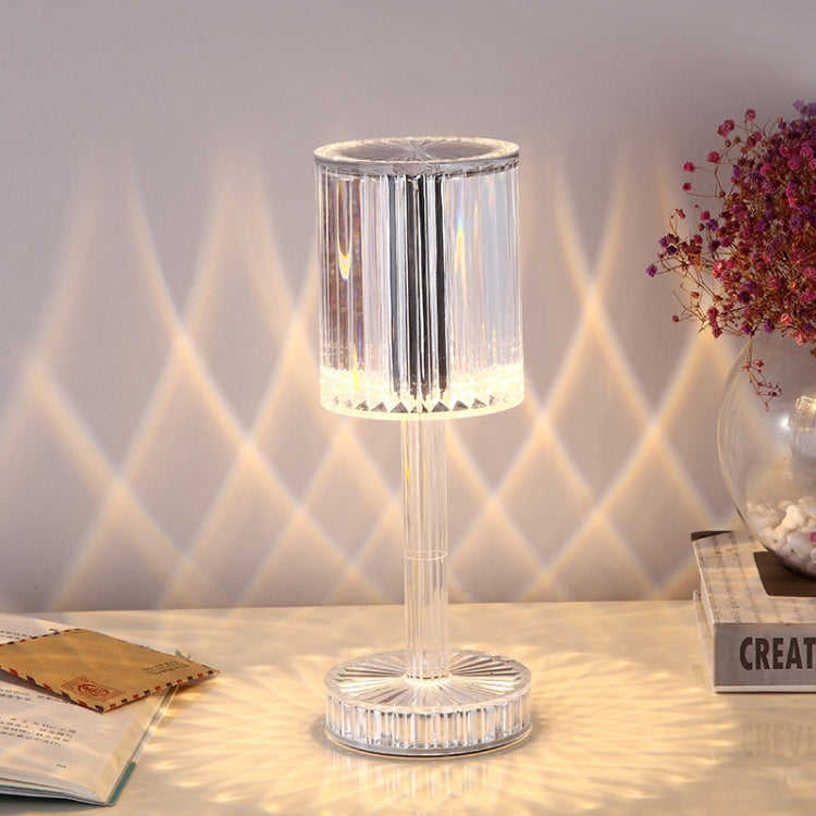 USB Charging Touch Diamond Crystal Table Lamp, Specification: USB Charging(Tri-tone Light)