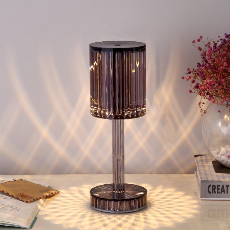 USB Charging Touch Diamond Crystal Table Lamp, Specification: USB Charging(Tri-tone Light)