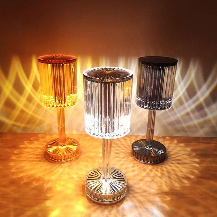 USB Charging Touch Diamond Crystal Table Lamp, Specification: USB Charging(Tri-tone Light)