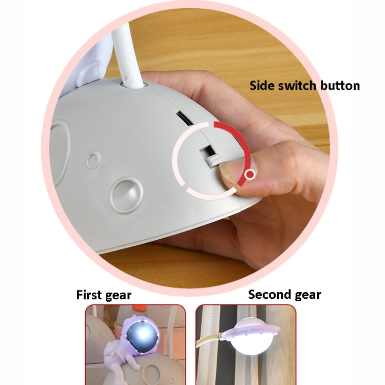 2 PCS HY048 Astronaut Student Eye Protection LED Desk Lamp
