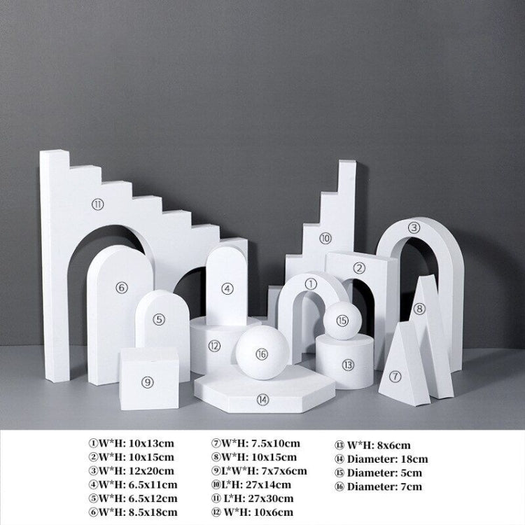 16 In 1 Photography Geometry Foam Cube Photo Studio Props - White