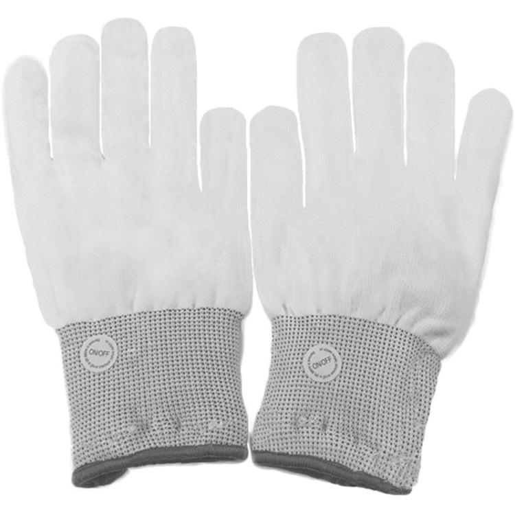 1 Pairs Hand Bones LED Glowing Gloves, Size: XL