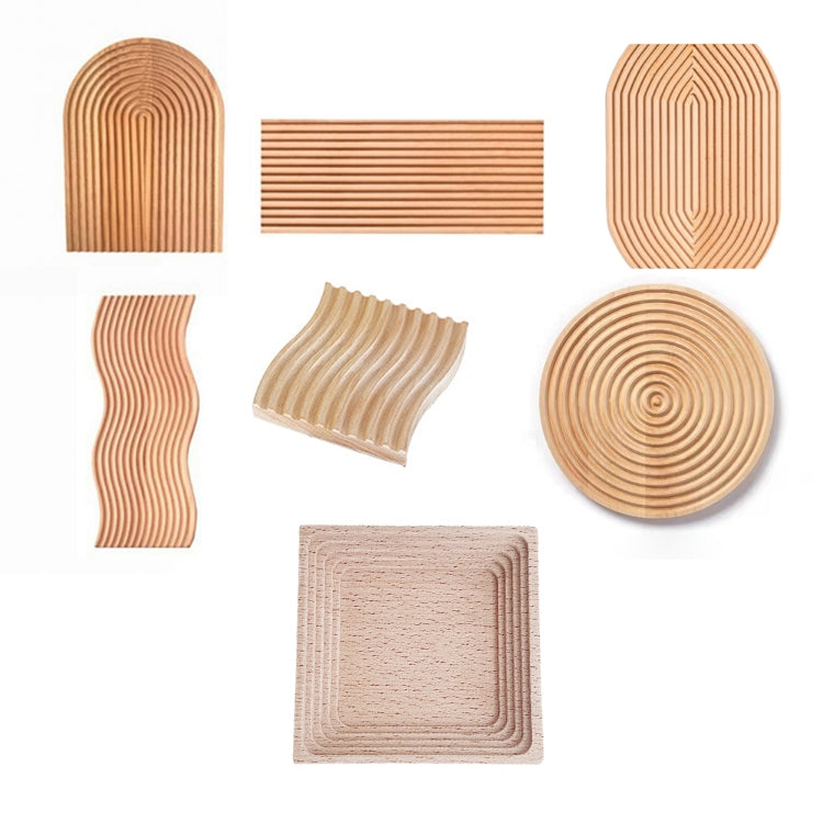 Large Wavy Wooden Tray Photography Shooting Props