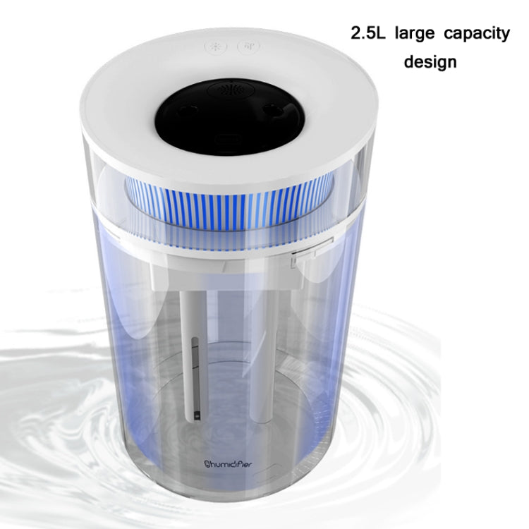 2.5L Household Double Spray Humidifier Aroma Diffuser