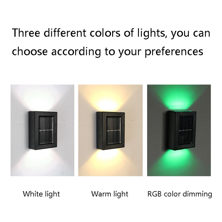 TYN-BD 2 LED Outdoor Solar Fence Wall Lamp Garden Decoration(White Light)