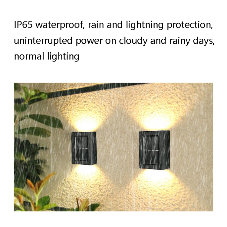 TYN-BD 2 LED Outdoor Solar Fence Wall Lamp Garden Decoration(White Light)