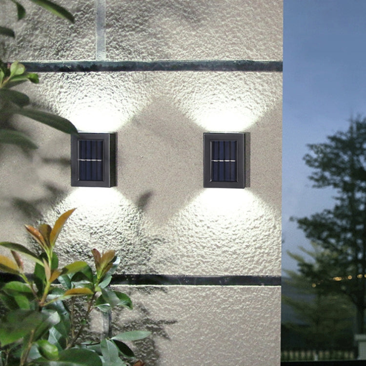 TYN-BD 2 LED Outdoor Solar Fence Wall Lamp Garden Decoration(White Light)
