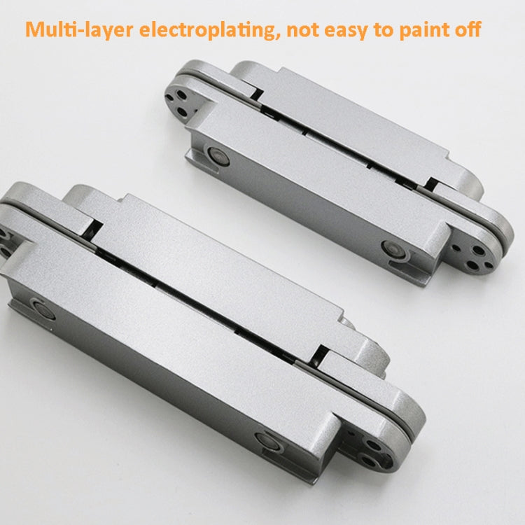 Three-Dimensional Adjustable Cross Hinge Folding Door Concealed Hinge, Specification: No. 2 Sand Silver 60kg