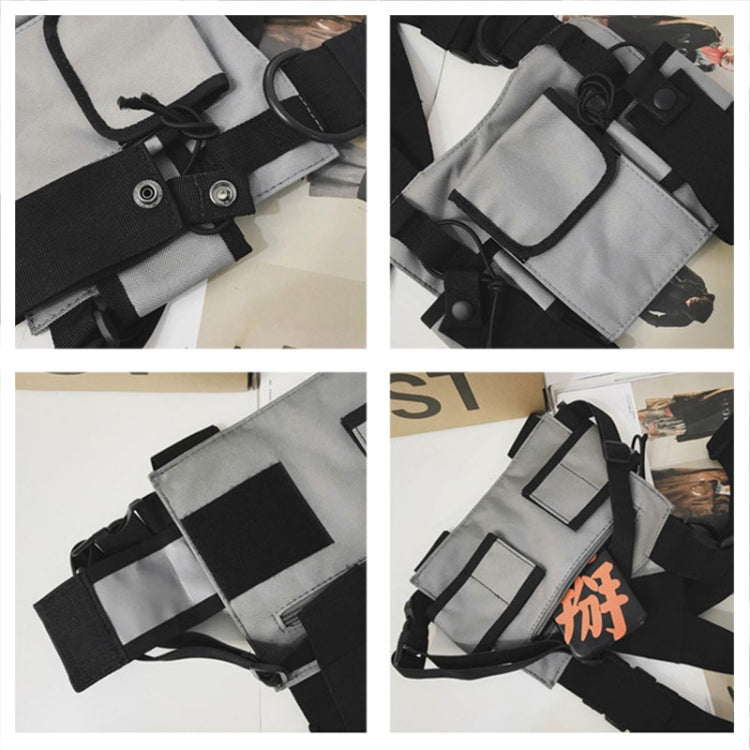 Hip-Hop Functional Chest Bag Vest Trendy Backpack