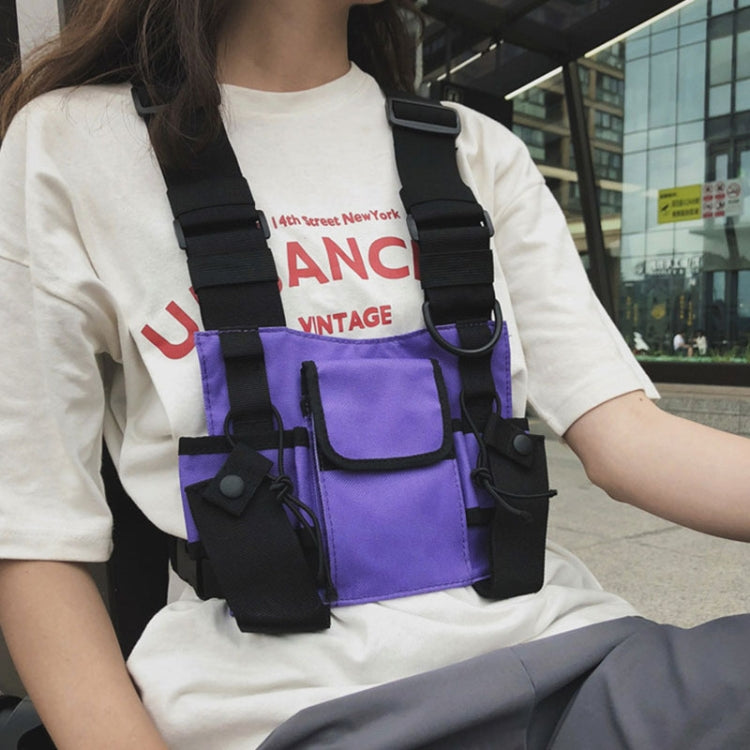 Hip-Hop Functional Chest Bag Vest Trendy Backpack