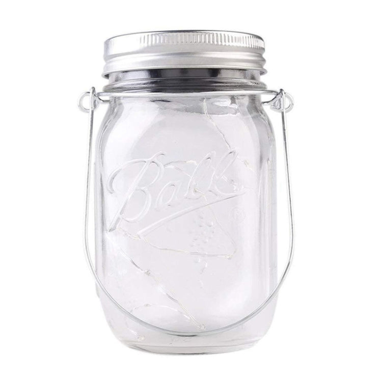 Solar Mason Bottle Pendent Lamp Outdoor Decoration Garden Light, Spec: 30 LEDs (Warm Light)